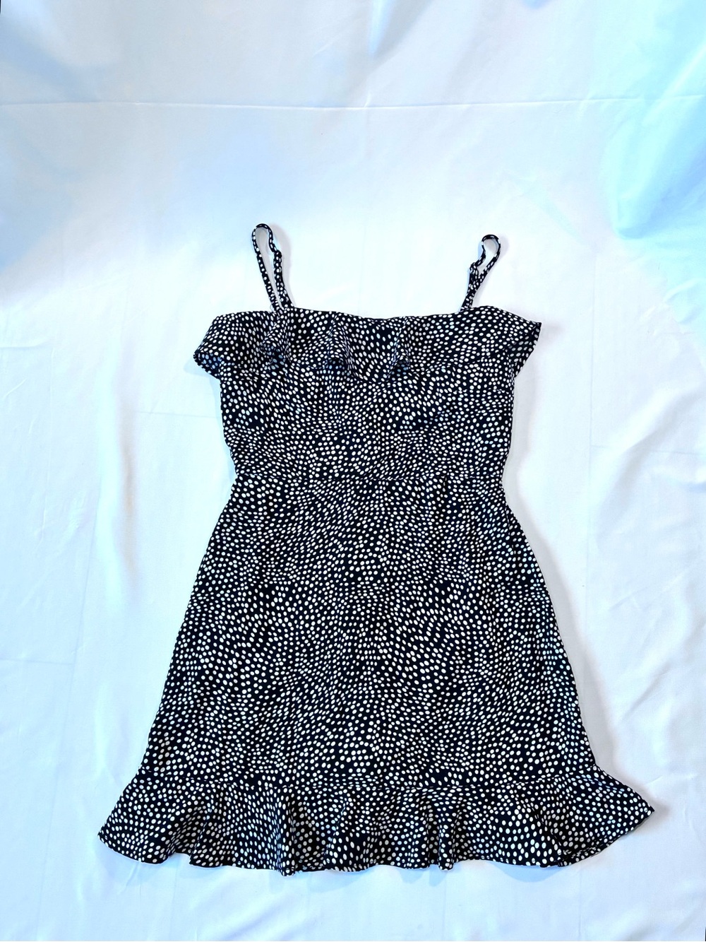 ROWA Polka Dot Ruffle Dress
